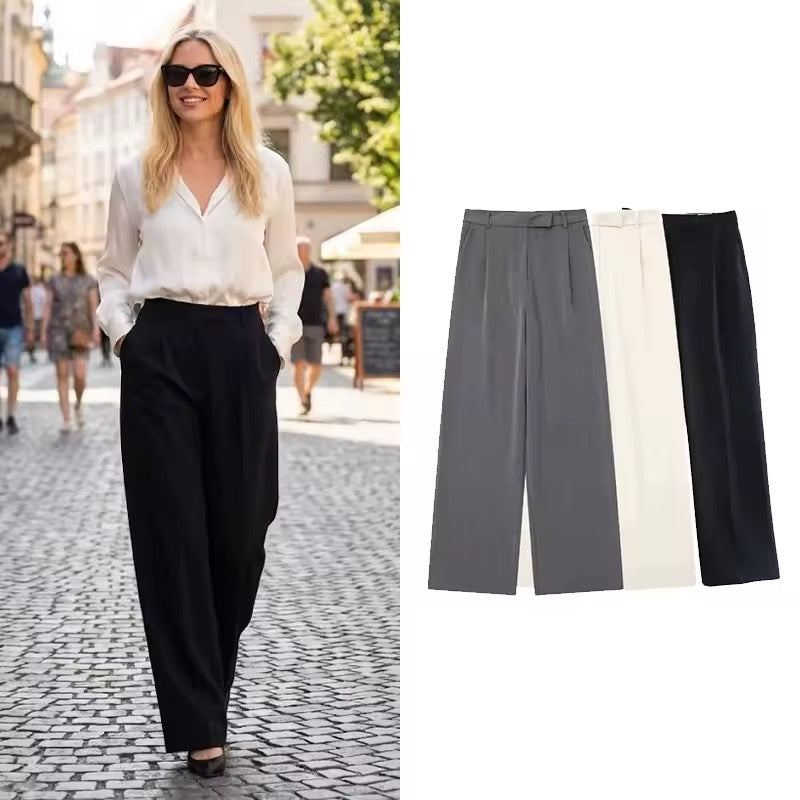 Pantalones tiro alto